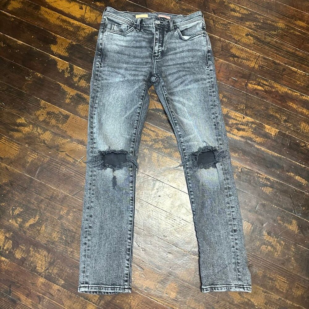 Pilcro and the Letterpress distressed black slim 26 jeans - Picture 2 of 5